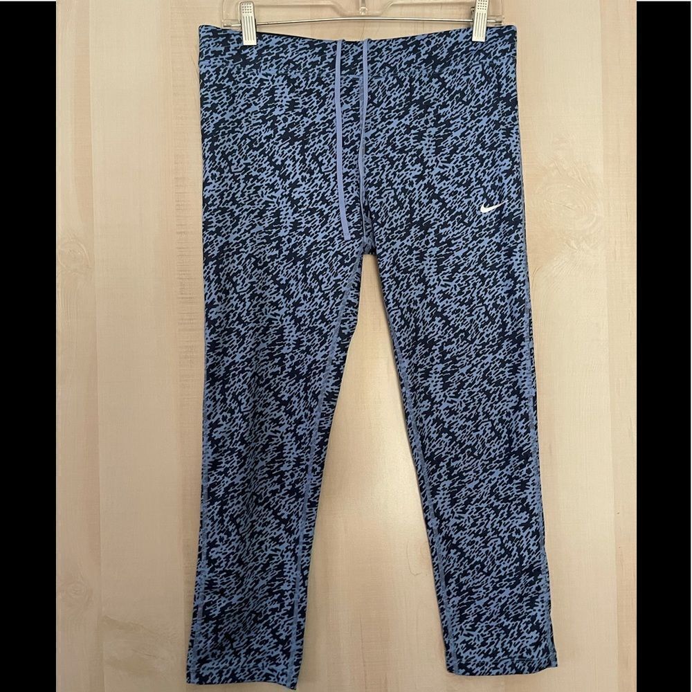 Nike navy and blue leggings, size large